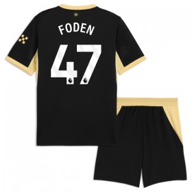 Günstige Fußballtrikots Manchester City Foden 47 Kinder Auswärtstrikot 2026-27 Kurzarm